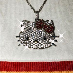 crystal hello kitty necklace 💖